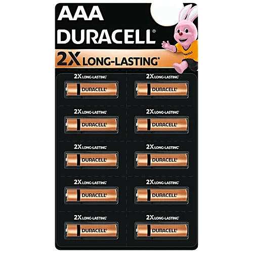 Duracell AAA Batteries - 2X Long Lasting, 1pcs Blister Pack